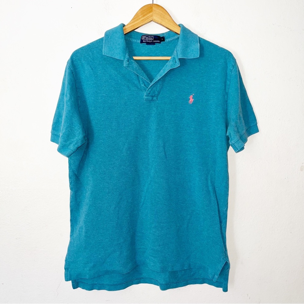 Polo Ralph Lauren Teal Polo Mens‎ Size Large